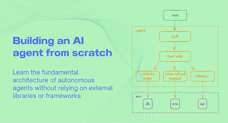 Building an AI agent from scratch without frameworks